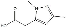 1,3-Dimethyl-1H-pyrazole-5-acetic acid ,97% Struktur