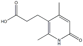 3-(2,4-dimethyl-6-oxo-1,6-dihydropyridin-3-yl)propanoic acid Struktur