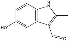 5-hydroxy-2-methyl-1H-indole-3-carbaldehyde Struktur