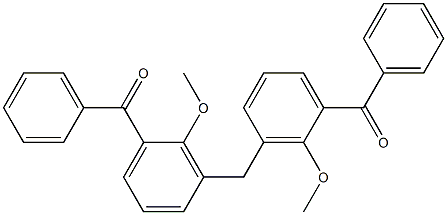 3,3''-Methylenebis(2-methoxybenzophenone) Struktur