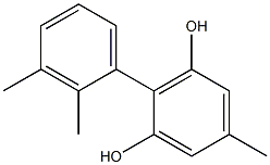 5-Methyl-2-(2,3-dimethylphenyl)benzene-1,3-diol Struktur