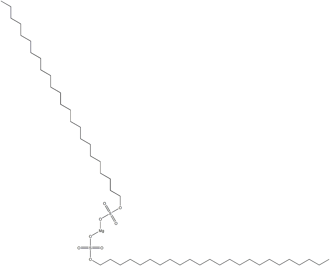 Bis(tetracosyloxysulfonyloxy)magnesium Struktur