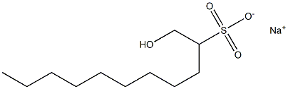 1-Hydroxyundecane-2-sulfonic acid sodium salt Struktur