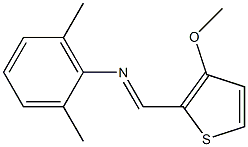 N-(2,6-Dimethylphenyl)-3-methoxythiophene-2-methaneimine Struktur