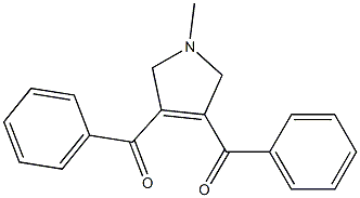 3,4-Dibenzoyl-1-methyl-2,5-dihydro-1H-pyrrole Struktur