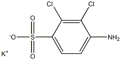 4-Amino-2,3-dichlorobenzenesulfonic acid potassium salt Struktur