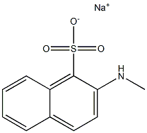 2-Methylamino-1-naphthalenesulfonic acid sodium salt Struktur