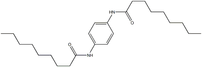 N,N'-Bis(1-oxononyl)-p-phenylenediamine Struktur