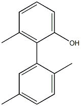 3-Methyl-2-(2,5-dimethylphenyl)phenol Struktur