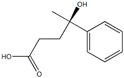 [R,(-)]-4-Hydroxy-4-phenylvaleric acid Struktur