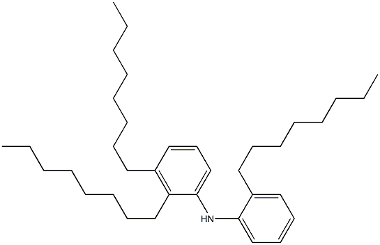 2-Octylphenyl 2,3-dioctylphenylamine Struktur