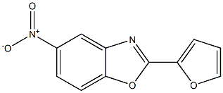 5-Nitro-2-(furan-2-yl)benzoxazole Struktur