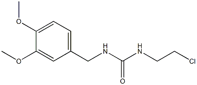 1-(2-Chloroethyl)-3-(3,4-dimethoxybenzyl)urea Struktur