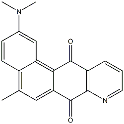 5-Methyl-2-(dimethylamino)naphtho[1,2-g]quinoline-7,12-dione Struktur