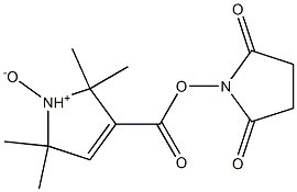 2,2,5,5-Tetramethyl-3-[(2,5-dioxopyrrolidin-1-yl)oxy]carbonyl-3-pyrroline 1-oxide Struktur