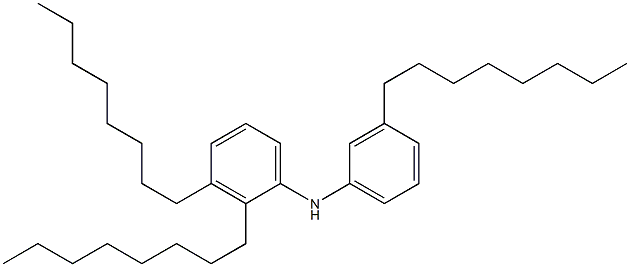 3-Octyl-N-(2,3-dioctylphenyl)aniline Struktur