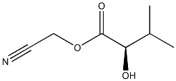 [R,(+)]-2-Hydroxy-3-methylbutyric acid cyanomethyl ester Struktur