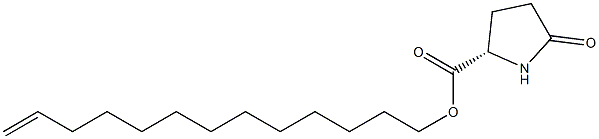 (S)-5-Oxopyrrolidine-2-carboxylic acid 12-tridecenyl ester Struktur