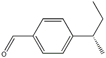 (+)-4-[(S)-sec-Butyl]benzaldehyde Struktur