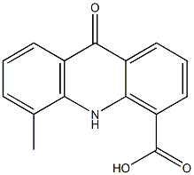 5-Methyl-9,10-dihydro-9-oxoacridine-4-carboxylic acid Struktur