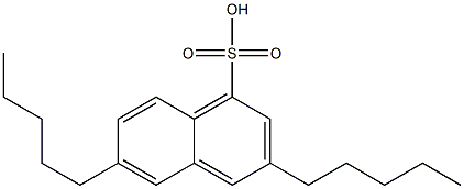 3,6-Dipentyl-1-naphthalenesulfonic acid Struktur