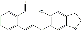 2-[3-[(2,3-Dihydro-5-hydroxybenzofuran)-6-yl]-1-propenyl]benzaldehyde Struktur