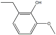 6-Ethyl-2-methoxyphenol Struktur