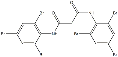 N,N'-Bis(2,4,6-tribromophenyl)malonamide Struktur