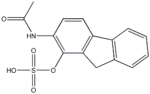 N-[1-(Sulfooxy)-9H-fluoren-2-yl]acetamide Struktur