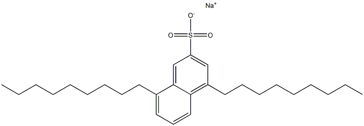 4,8-Dinonyl-2-naphthalenesulfonic acid sodium salt Struktur