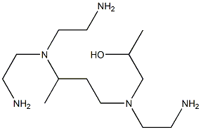 1-[N-(2-Aminoethyl)-N-[3-[bis(2-aminoethyl)amino]butyl]amino]-2-propanol Struktur