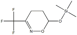 3-(Trifluoromethyl)-6-(trimethylsiloxy)-5,6-dihydro-4H-1,2-oxazine Struktur