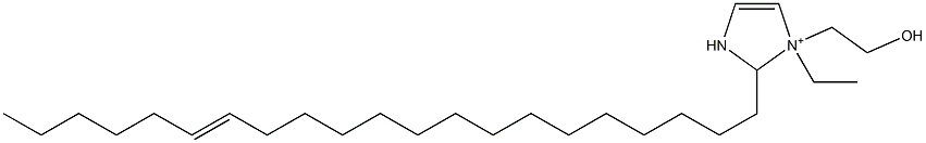 1-Ethyl-2-(15-henicosenyl)-1-(2-hydroxyethyl)-4-imidazoline-1-ium Struktur