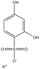 2,4-Dihydroxybenzenesulfonic acid potassium salt Struktur