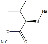 [R,(-)]-3-Methyl-2-(sodiothio)butyric acid sodium salt Struktur