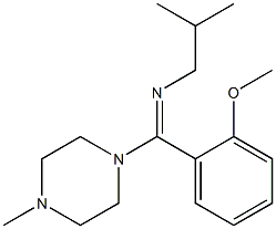 1-Methyl-4-(2-methoxy-N-isobutylbenzimidoyl)piperazine Struktur