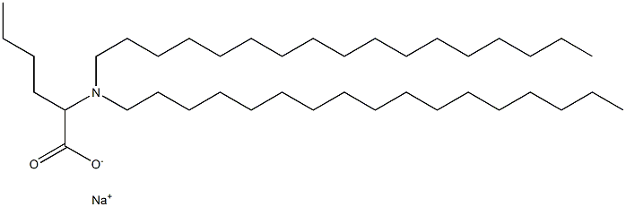 2-(Diheptadecylamino)hexanoic acid sodium salt Struktur