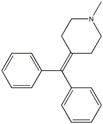 1-Methyl-4-(diphenylmethylene)piperidine Struktur