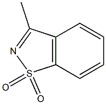 3-Methyl-1,2-benzisothiazole 1,1-dioxide Struktur