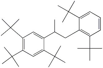 2-(2,4,5-トリ-tert-ブチルフェニル)-1-(2,6-ジ-tert-ブチルフェニル)プロパン 化學(xué)構(gòu)造式