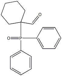 1-(Diphenylphosphinyl)cyclohexanecarbaldehyde Struktur