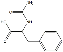 2-Ureido-3-phenylpropanoic acid Struktur