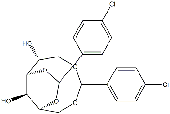 1-O,6-O:2-O,4-O-Bis(4-chlorobenzylidene)-D-glucitol Struktur