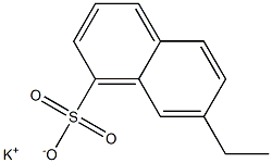 7-Ethyl-1-naphthalenesulfonic acid potassium salt Struktur