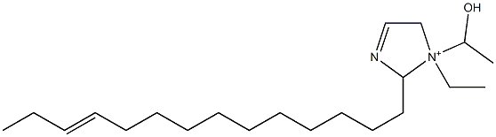 1-Ethyl-1-(1-hydroxyethyl)-2-(11-tetradecenyl)-3-imidazoline-1-ium Struktur