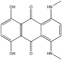 5,8-Dihydroxy-1,4-bis(methylamino)anthraquinone Struktur