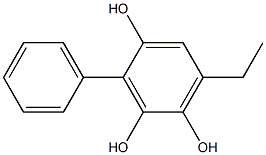 6-Ethyl-3-phenylbenzene-1,2,4-triol Struktur