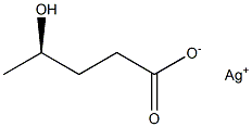 [R,(-)]-4-Hydroxyvaleric acid silver(I) salt Struktur