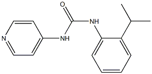 1-[(2-Isopropylphenyl)]-3-(pyridin-4-yl)urea Struktur