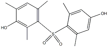 3,4'-Dihydroxy-2,2',4,6,6'-pentamethyl[sulfonylbisbenzene] Struktur